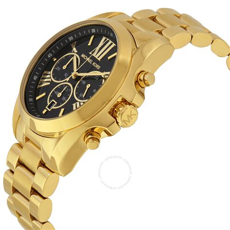 michael kors men's gold watch with black face|Michael Kors watches ladies gold.